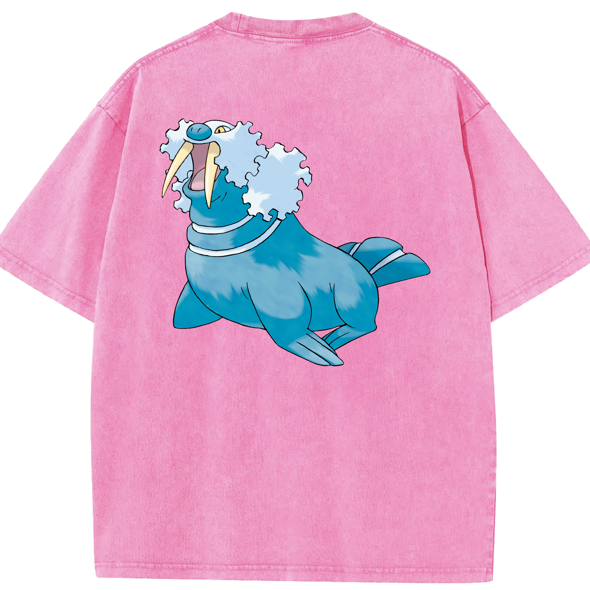 （画像用） ポケットモンスター Pokémon 綿100% ヴィンテージ風 半袖Tシャツ（背面プリント）